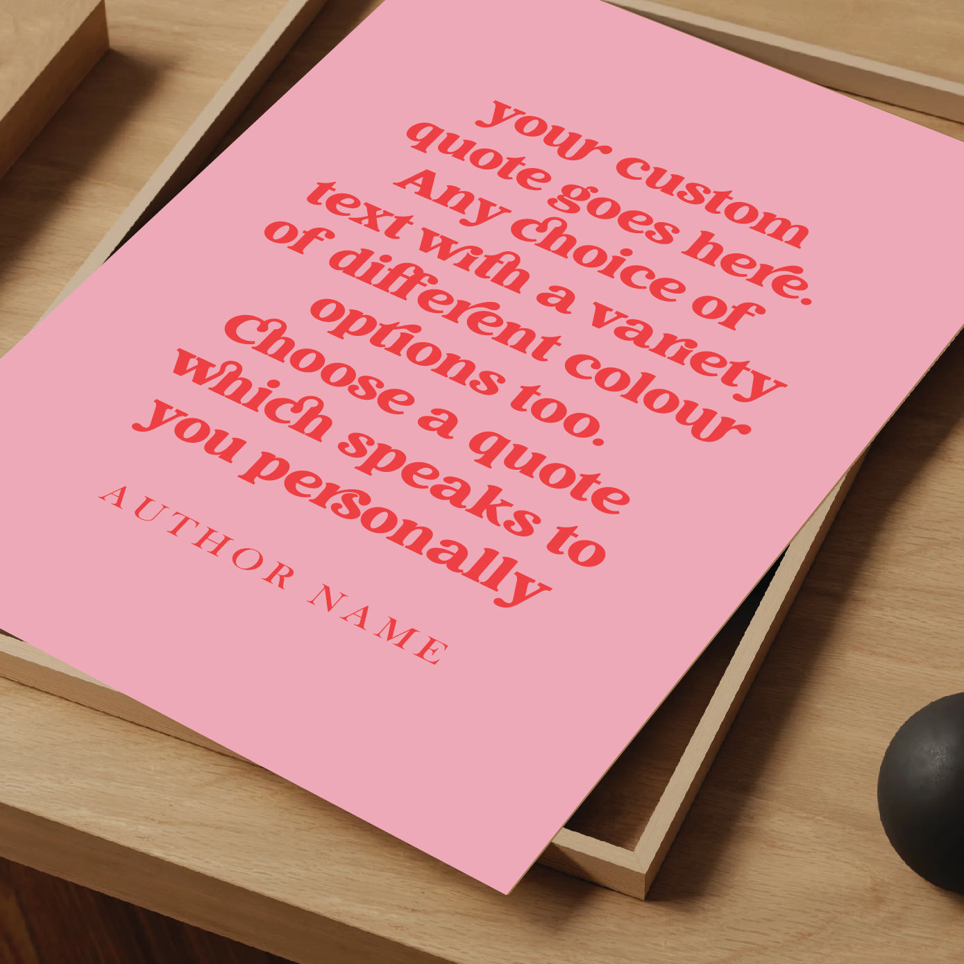 a pink piece of paper with a quote on it