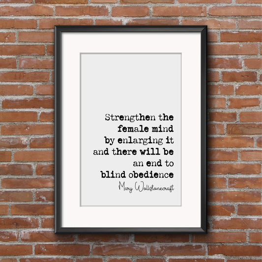 Feminist Mary Wollstonecraft Quote Print I Do Not Wish Women To Have Power Over Men But Over Themselves Home Decor Art Unframed Suffragette