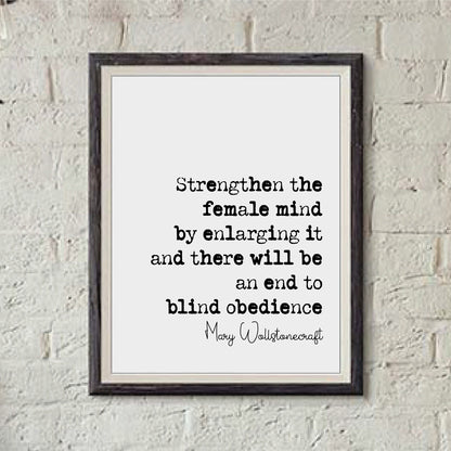 Feminist Mary Wollstonecraft Quote Print I Do Not Wish Women To Have Power Over Men But Over Themselves Home Decor Art Unframed Suffragette