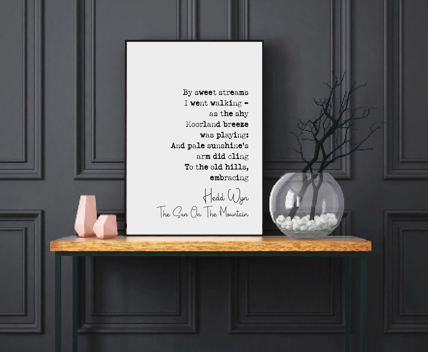 Hedd Wyn Poem Print The Sun On The Mountain Poetry Quote Print Minimalist Home Decor Monochrome Wall Art Poem Print Wall Decor Unframed